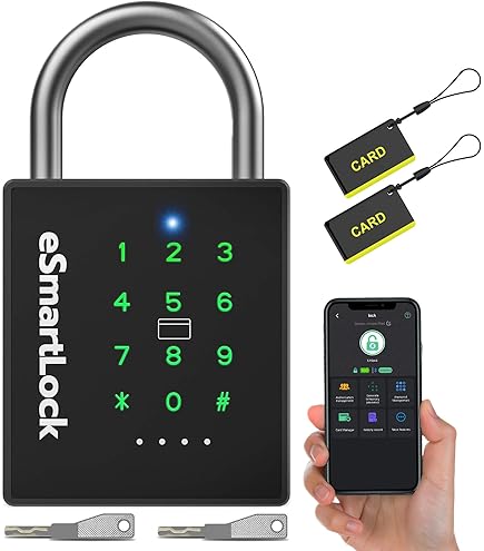【新品】Prezlock 指紋認証 スマート南京錠 IP65 防水 アプリ連携 Amazon.co.jp: Prezlock スマート指紋南京錠 キー付き 生体認証南京錠